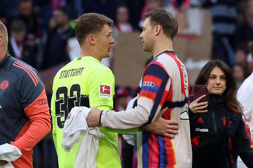 Keine gemeinsame Bayern-Zukunft: N&uuml;bel und Manuel Neuer (r.).