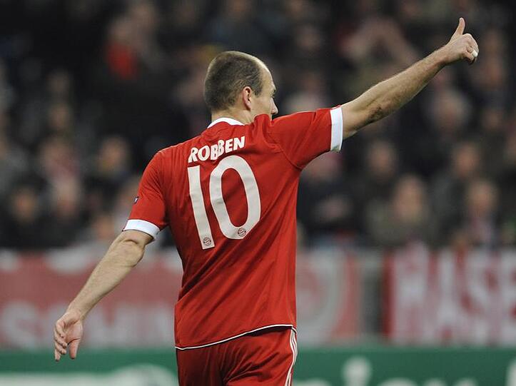 Arjen Robben: auch gegen Lyon das entscheidende Tor