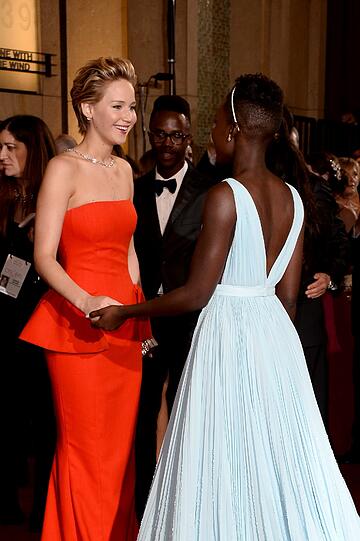 Jennifer Lawrence und Lupita Nyong'o