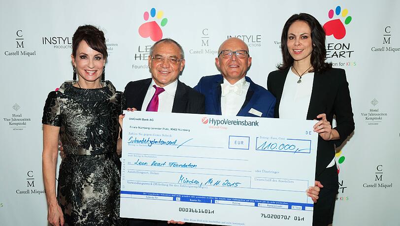 Anna Maria Kaufmann, Felix Magath, Prof. Dr. Michael Popp und Natalie Klitschko. Anna Maria Kaufmann, Felix Magath, Prof. Dr. Michael Popp und Natalie Klitschko.
