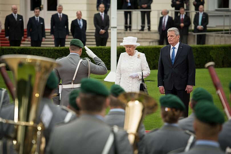 Queen Elizabeth am Mittwochmorgen in Berlin