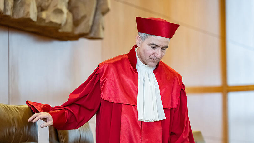 Stephan Harbarth, Vorsitzender des Ersten Senats beim Bundesverfassungsgericht und Pr&auml;sident des Gerichts, er&ouml;ffnet die m&uuml;ndliche Verhandlung zum Bayerischen Polizeiaufgabengesetz.