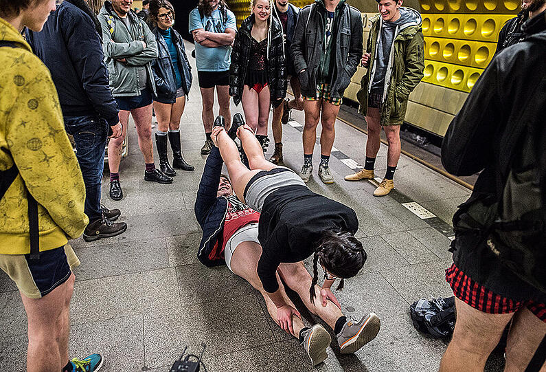 Die Bilder vom No Pants Subway Ride 2016.