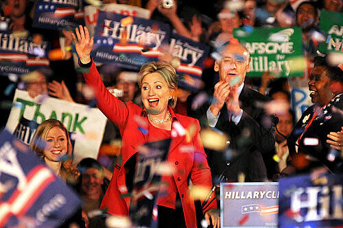 Die Wende geschafft: Hillary Clinton feiert ihren Vorwahl-Erfolg in Columbus, Ohio.