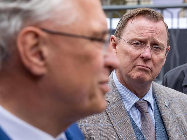 Joachim Herrmann und Bodo Ramelow. Foto: Michael Reichel