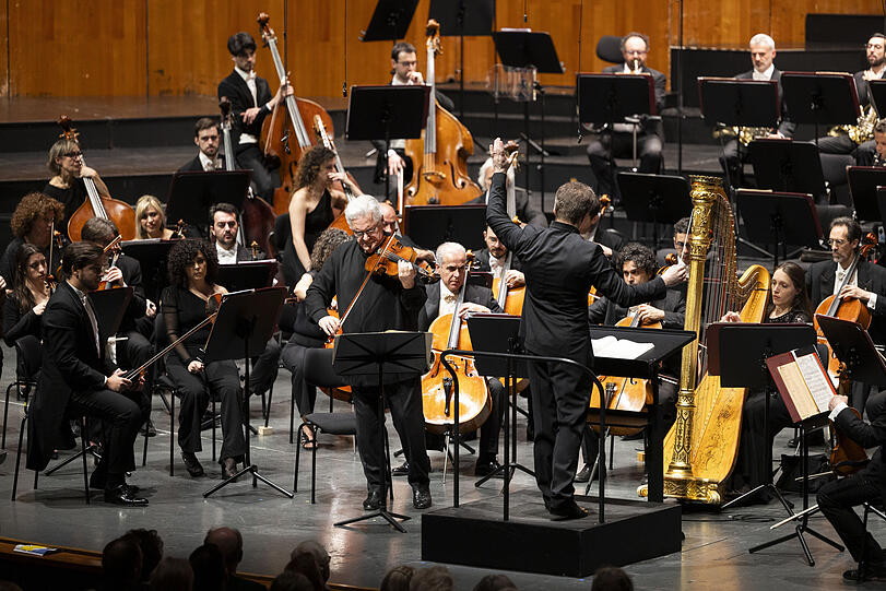 Pinchas Zukerman mit Jakub Hrusa.