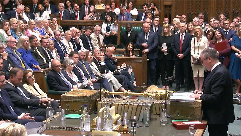 Starmer erlebte seine letzte Fragestunde im britischen Parlament. Starmer erlebte seine letzte Fragestunde im britischen Parlament.