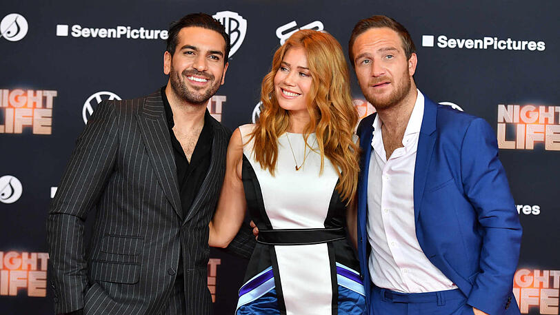 Elyas M'Barek (l.), Palina Rojinski und Frederick Lau.