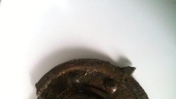 Grund für den Einsatz ist diese Metallscheibe - die auf den ersten Blick wie eine Tellermine aussieht. Grund für den Einsatz ist diese Metallscheibe - die auf den ersten Blick wie eine Tellermine aussieht.