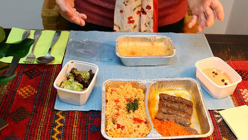 So sieht das Essen aus. So sieht das Essen aus.