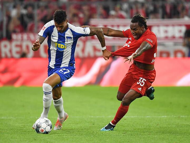Renato Sanches (r) wurde gegen Hertha nur eingewechselt.