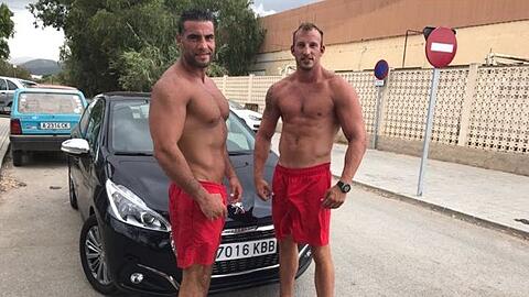 Gut in Form: Manuel Charr und Mario Daser auf Ibiza