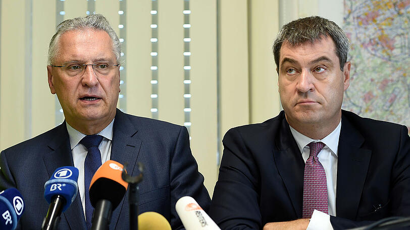 Das Duell der Franken: Innenminister Joachim Herrmann (l.) möchte wie Finanzminister Markus Söder nächster bayerischer Ministerpräsident werden.