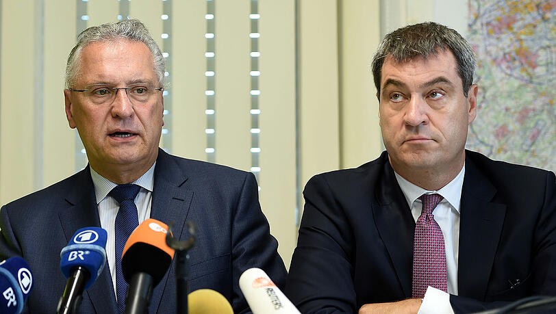 Das Duell der Franken: Innenminister Joachim Herrmann (l.) möchte wie Finanzminister Markus Söder nächster bayerischer Ministerpräsident werden. Das Duell der Franken: Innenminister Joachim Herrmann (l.) möchte wie Finanzminister Markus Söder nächster bayerischer Ministerpräsident werden.