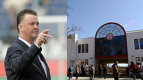 Bayern-Coach Louis van Gaal trainiert noch bis zum Sommer an der Säbener Straße.