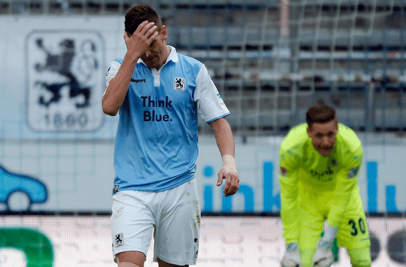 Zum Verzweifeln: Die Löwen Guillermo Vallori und Vitus Eicher nach dem Gegentreffer zum 3:1 für Sandhausen.