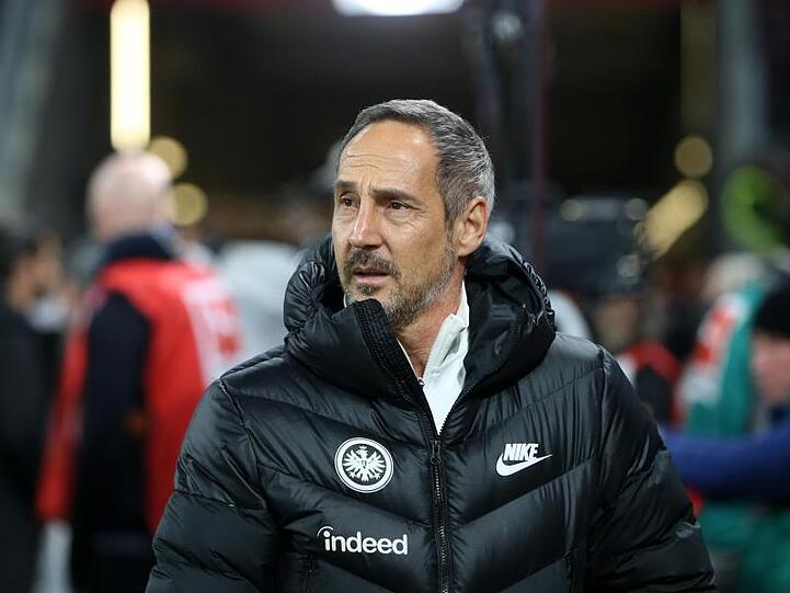 Der Frankfurter Trainer Adi Hütter hofft auf ein Erfolgserlebnis.