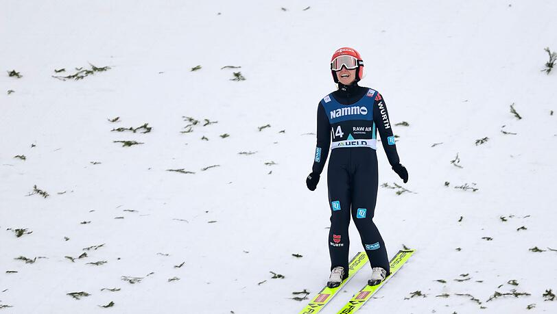 Katharina Althaus, heute Schmid, aus Deutschland in Aktion.