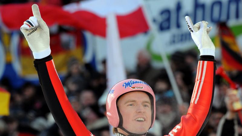 Lässt sich feiern: Severin Freund Lässt sich feiern: Severin Freund