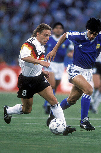 Thomas Häßler im Finale gegen Argentinien.