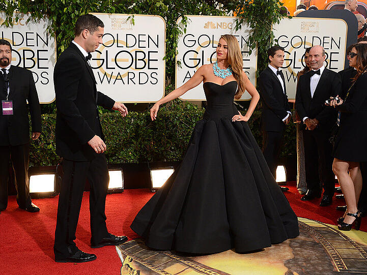 Nick Loeb und Sofia Vergara als Paar bei den Golden Globes 2014