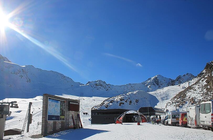 Ein undervoller Blick über das Skigebiet.
