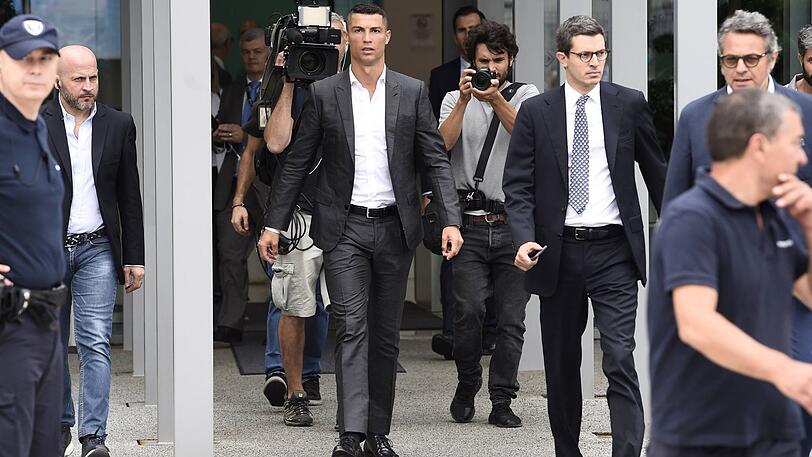 Perfekter Auftritt als Neu-Italiener: Cristiano Ronaldo in Turin.