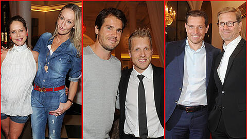 Viele prominente Gesichter feierten im Rilano No.6 im Lenbach-Palais. Besonders begehrt bei den Fotographen: Tommy Haas und Oliver Pocher (Mitte). Die Party-Bilder hier zum Durchklicken!