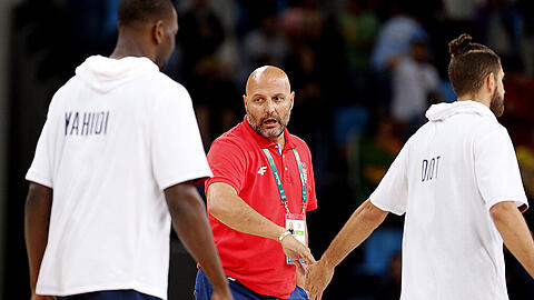 Silber bei den Olympischen Spielen in Brasilien mit Serbien: Bayerns neuer Trainer Sasa Djordjevic.