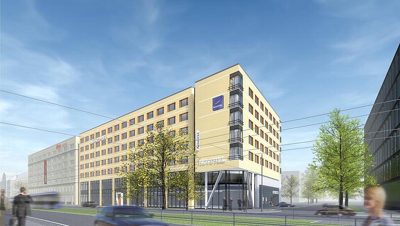 Die Arnulfstraße in zwei Jahren: So sollen die beiden Accor-Hotels aussehen. Die Arnulfstraße in zwei Jahren: So sollen die beiden Accor-Hotels aussehen.
