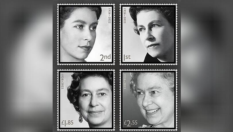 Die Royal Mail veröffentlichte vier Briefmarken zu Ehren der verstorbenen Queen Elizabeth II.