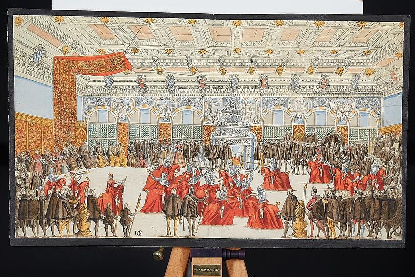 1568: "Das Rösselturnier im Georgs-Saal auf der Neuveste".