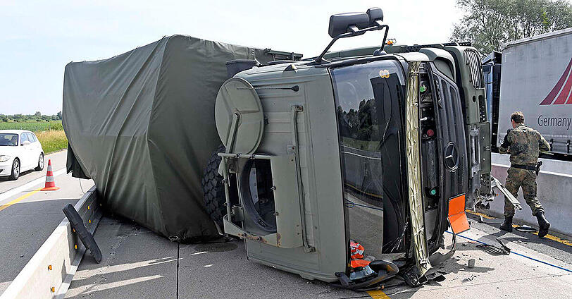 Der Lkw hatte sogenannte Batterien geladen.