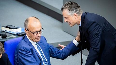 "Ich bin davon &uuml;berzeugt, dass Friedrich Merz Bundeskanzler bleibt", sagt Unionsfraktionschef Thorsten Frei. (Archivbild)