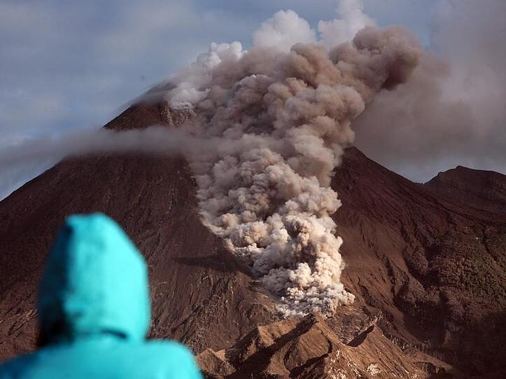 Bedrohliche Aussicht: Der Vulkan Merapi
