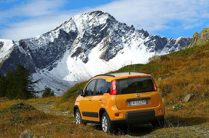 Ein bisschen mehr Schein als Sein &ndash; aber charmant umgesetzt: Der Panda Trekking rollt ohne Allradantrieb an.