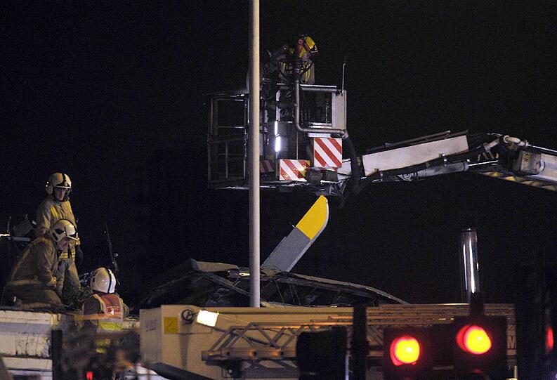 Bilder von der Unfallstelle in Glasgow.