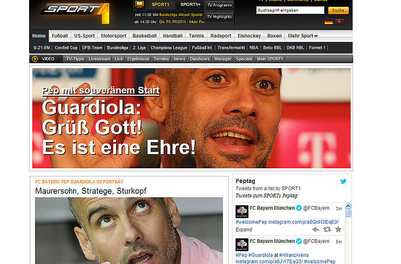 Pep ist da - das schreibt die Presse