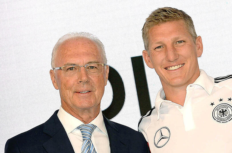 Kennen sich gut: Franz Beckenbauer und Bastian Schweinsteiger.
