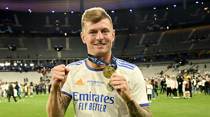 Toni Kroos nach dem gewonnen Champions League Finale.