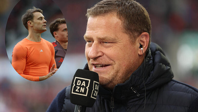 Ein Patzer mit Folgen? Nicht, wenn es nach Max Eberl (r.) geht: Der Sportvorstand des FC Bayern stellt klar, dass die Bosse keine Sekunde an ihrer Nummer eins Manuel Neuer zweifeln. Ein Patzer mit Folgen? Nicht, wenn es nach Max Eberl (r.) geht: Der Sportvorstand des FC Bayern stellt klar, dass die Bosse keine Sekunde an ihrer Nummer eins Manuel Neuer zweifeln.