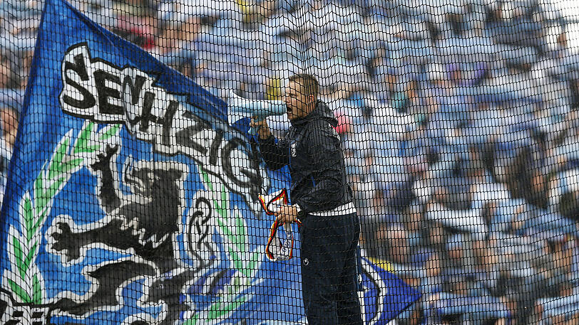 Stimmungsvoll: der Anhang des TSV 1860.