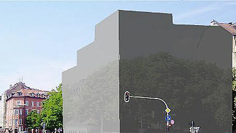 In der düsteren Visualisierung der Bürgerinitiative wirkt der Bau eher wie ein Bunker. Bei den Architekten...