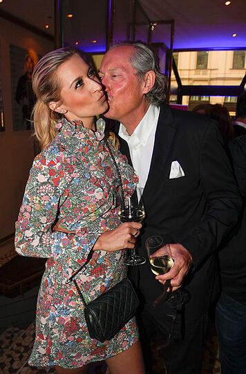 Verena Kerth und Prof. Dr. Werner Mang bei der Party zum "Tag und Nacht der 1000PS"-Event im Hotel Vier Jahreszeiten Kempinski.