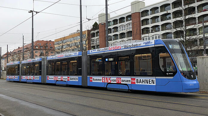 Die FDP/Bayernpartei kritisiert die neuen Tram-Pläne im Münchner Norden. (Archivbild)