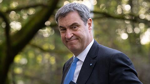 Markus Söder (CSU), Ministerpräsident von Bayern, bei einer Pressekonferenz.