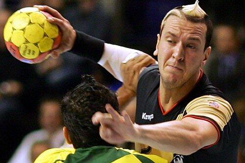 Der Star in Deutschlands Handball-Team: Rückraumspieler Pascal Hens, genannt &bdquo;Pommes&ldquo;, vom HSV Hamburg.
