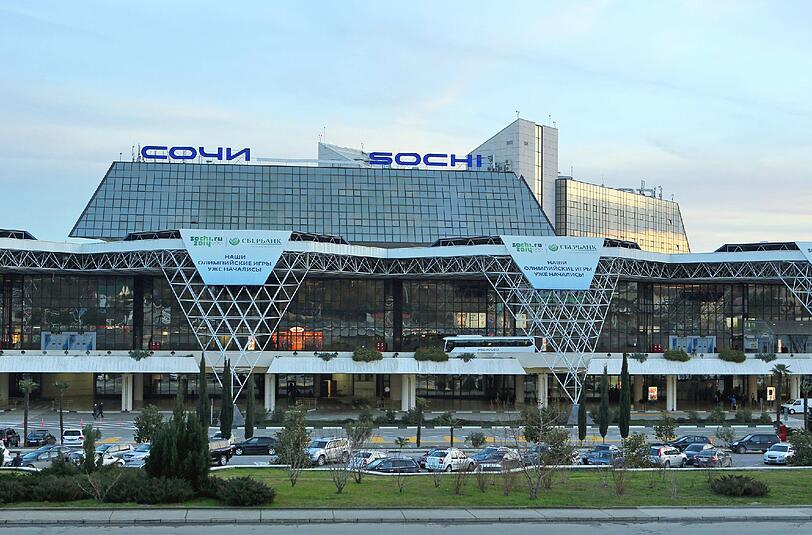 Der Flughafen von Sotschi. Sind Flüge nach Russland derzeit ein Risiko?