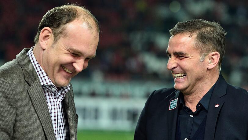 Jörg Schmadtke (links auf dem Bild), Geschäftsführer 1. FC Köln: &bdquo;Die Kosten sind so
exorbitant, dass das nicht tragbar ist.&ldquo;