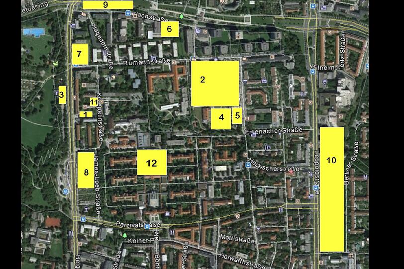 "Fast unbemerkt von der übrigen Münchner Bevölkerung mausert sich ein kleines Stadtgebiet in Schwabing-West."